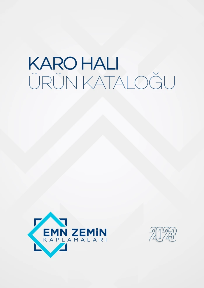 EMN Zemin 2023 karo halı ürün kataloğu kapağı